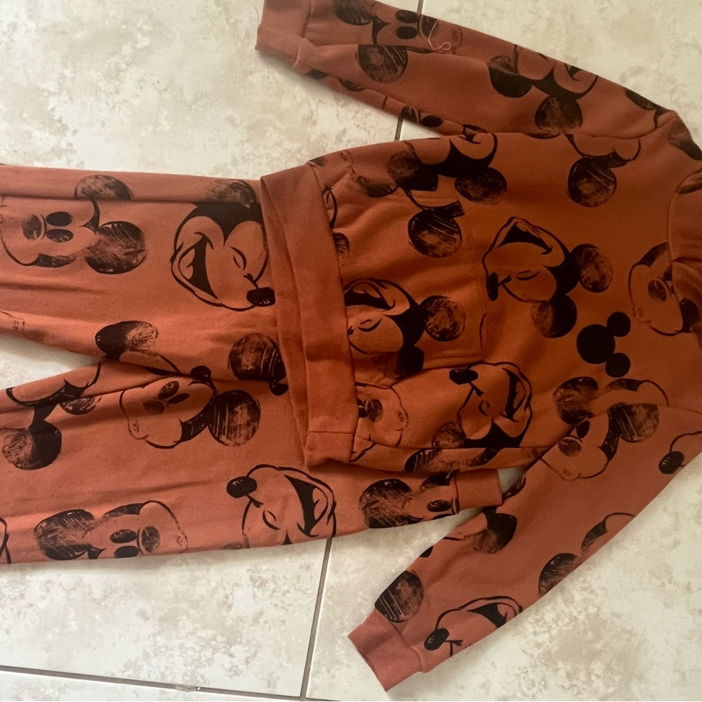 Disney Brown and Black Mickey Mouse Matching Set